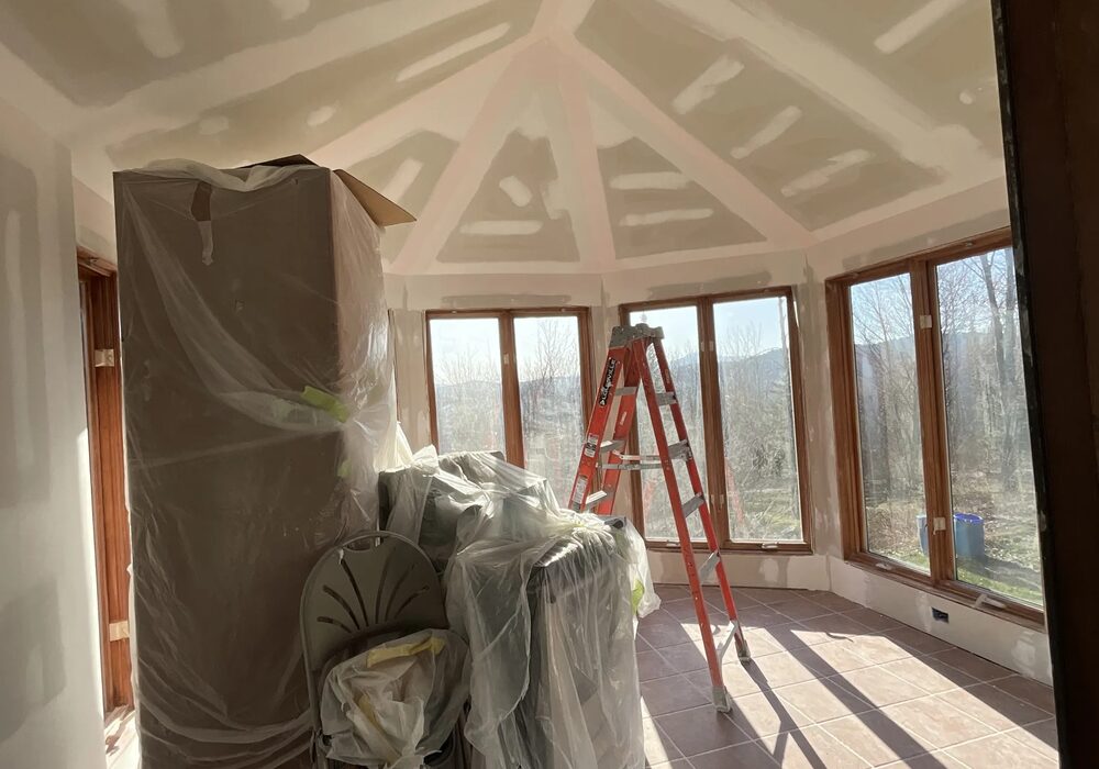Sunroom drywall