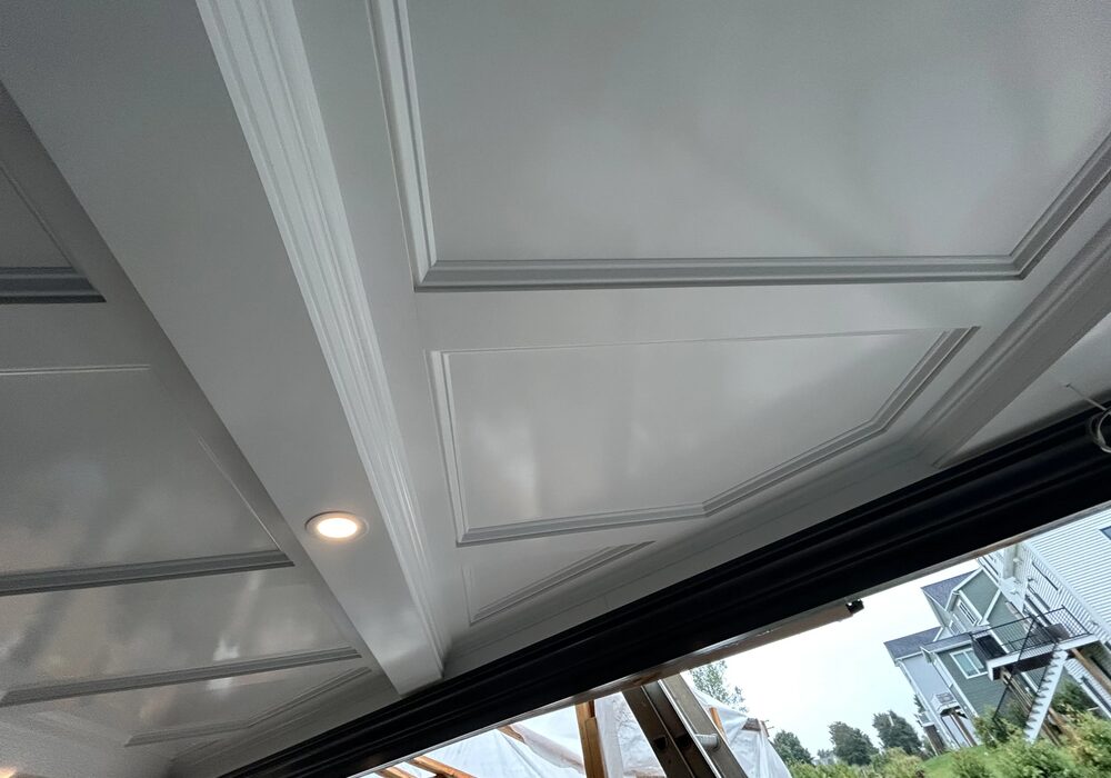 Coffered ceiling carpentry