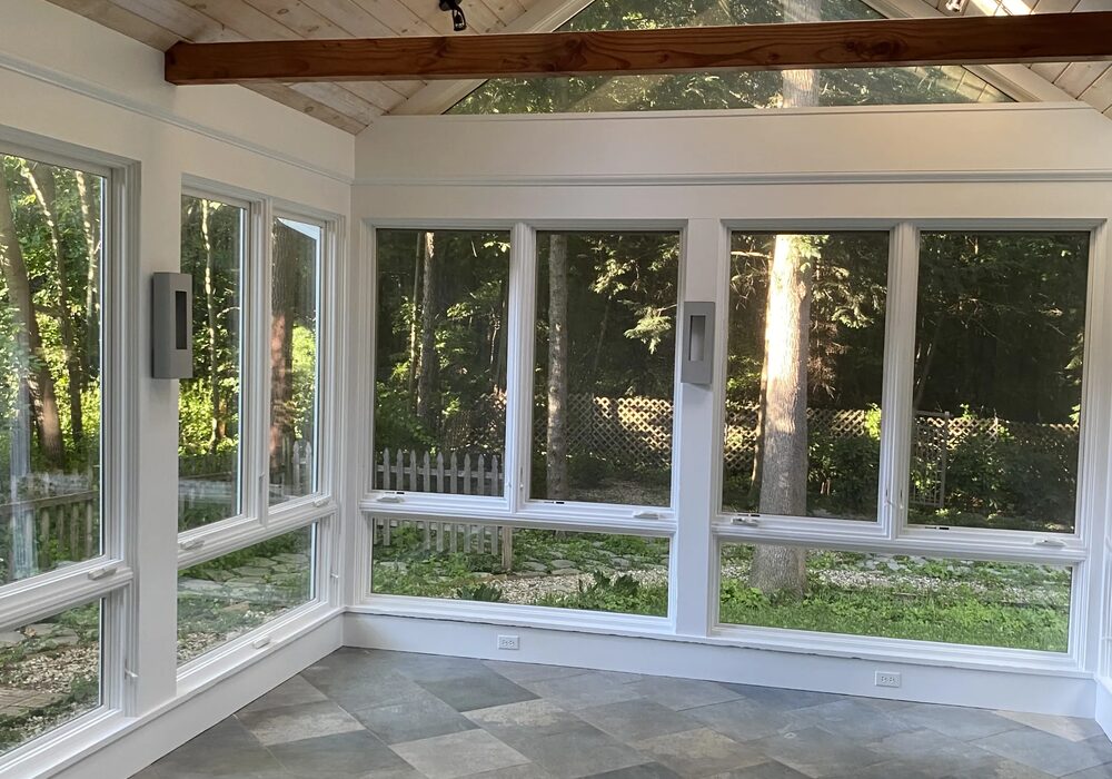 Completed sunroom addition